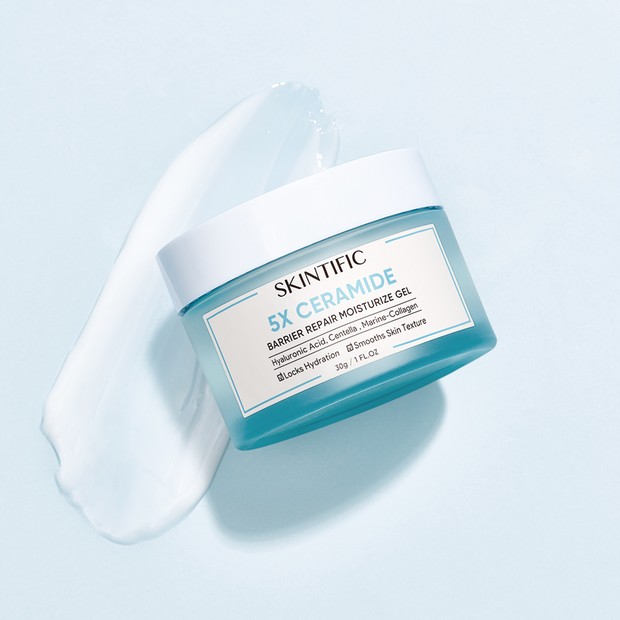 Skintific 5x Ceramide Barrier Moisture Gel ini merupakan skincare untuk memperbaiki dan memperkuat skin barrier yang sedang hits