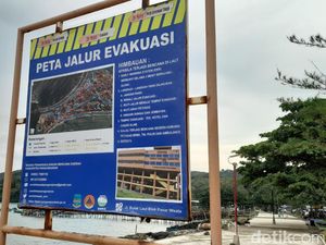 Minimnya Rambu Jalur Evakuasi Bencana di Pantai Pangandaran