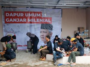 Bantu Korban Gempa Cianjur, Relawan Ganjar Bangun Posko-Dapur Umum