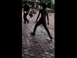 Dua Pria Saling Ribut Pakai Pisau Daging di Tanjungpinang