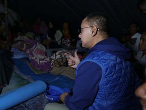 Sekjen PAN Temui Pengungsi Gempa Cianjur
