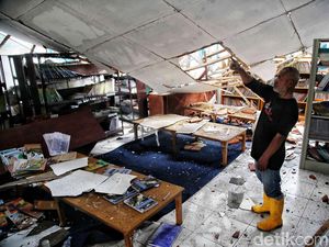 SMPN 5 Cianjur Rusak Parah Akibat Gempa