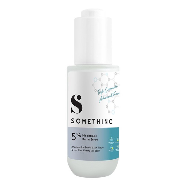 Serum dari Somethinc yaitu 5% Niacinamide Barrier Serum bisa digunakan untuk memperkuat skin barrier wajah