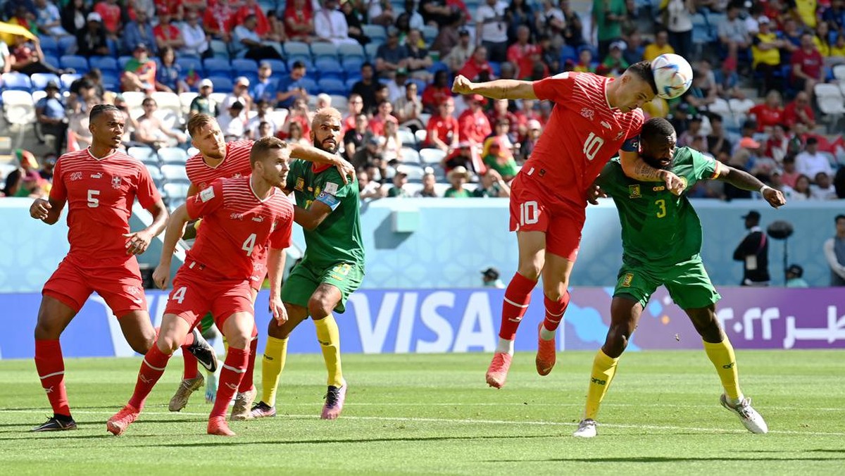 Swiss mengalahkan Kamerun 1-0 di Piala Dunia 2022. (Foto: Getty Images/Claudio Villa)