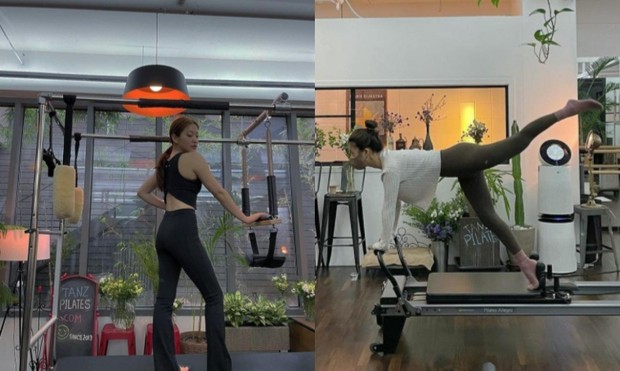 Yeri Red Velvet dan Yuna Brave Girls, idol K-Pop yang kerap memposting aktivitas pilatesnya/Foto: instagram.com/yerimiese, u.nalee Idol Kpop kerap memanfaatkan pilates untuk mendapatkan bentuk tubuh yang baik dan tampil lebih sehat.