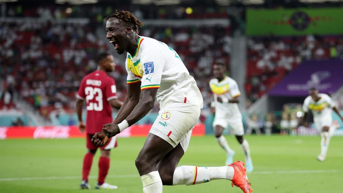 Senegal 2-0 Qatar di awal babak kedua. (Foto: Getty Images/Alex Grimm)