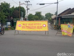 Jalan Raya Klaten-Trucuk Ditutup Lur, Ini Jalur Alternatifnya