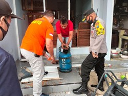 Duar! Tabung Elpiji 12 Kg Meledak di Surabaya, Pasutri Luka-luka