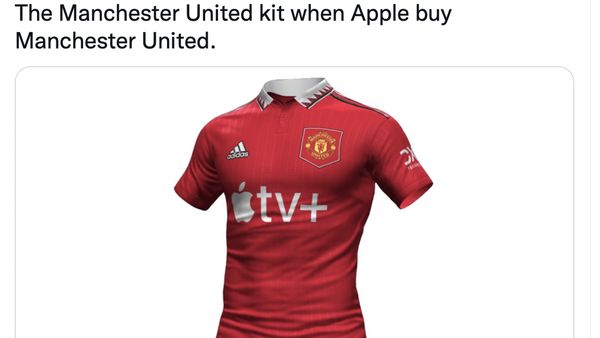 Meme Kocak MU Dibeli Apple, Logo Setan Merah Jadi Kroak