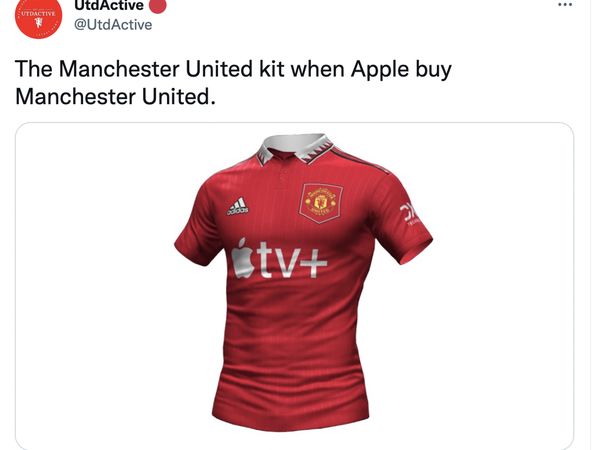 Meme Kocak MU Dibeli Apple, Logo Setan Merah Jadi Kroak