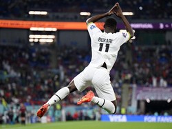 Ronaldo sendiri sudah ditarik keluar Portugal ketika Osman Bukari mencetak golnya. Foto: Getty Images/Matthias Hangst