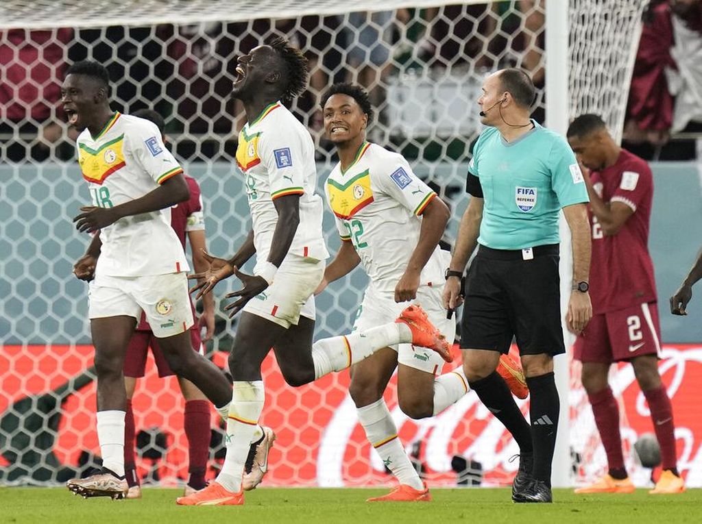 Gol Dieng Bawa Senegal Unggul 3-1 atas Qatar