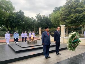 Prabowo Terima Kunjungan Menteri Angkatan Bersenjata Prancis di Kemhan