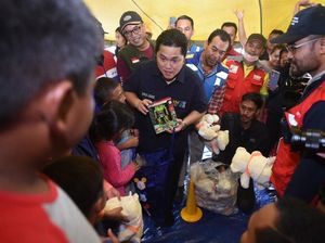 Erick Thohir Puji BUMN Kompak Bantu Korban Gempa Cianjur