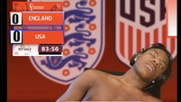 Meme YouTuber IShowSpeed tidur saat nonton Inggris Vs AS, yang dianggap layak mewakili fans sepakbola pada umumnya. Foto: dok. Twitter