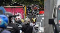 Jalan ke Arah Lokasi Gempa Cianjur Macet Banget
