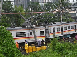 KRL Anjlok di Kampung Bandan Sudah Dievakuasi, KCI Rekayasa Perjalanan