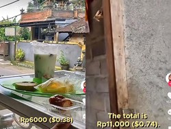 Tanpa Getok Harga! Bule Ini Jajan di Warung Pinggir Jalan Hanya Rp 11 Ribu