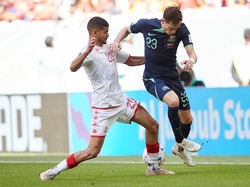 Sulit Tambah Gol, Australia Masih Unggul 1-0 atas Tunisia