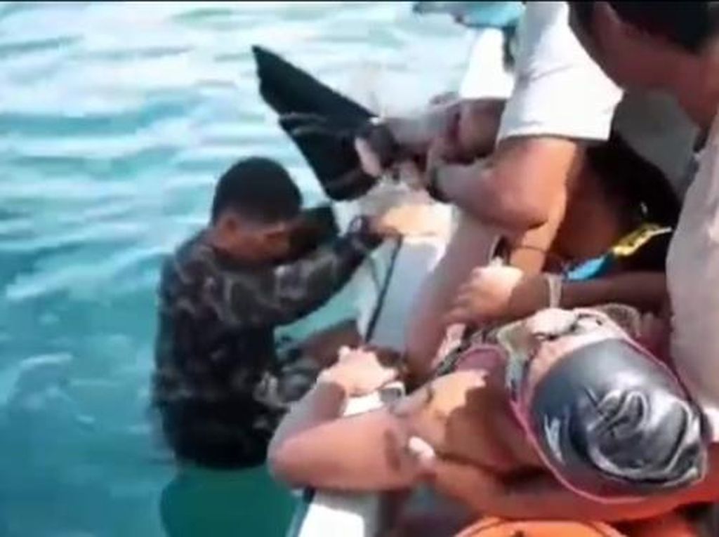 Aksi Heroik Marinir TNI AL Selamatkan Atlet Selam Porprov Bali Tenggelam