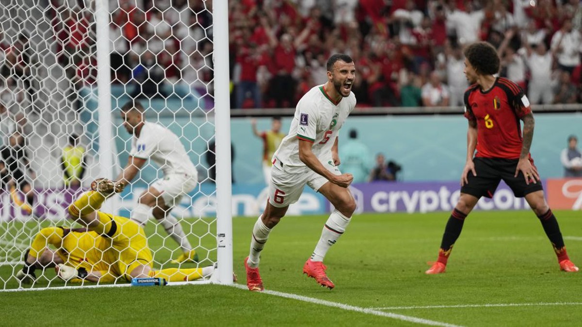Maroko menang 2-0 atas Belgia di Piala Dunia 2022 (Foto: AP/Frank Augstein)