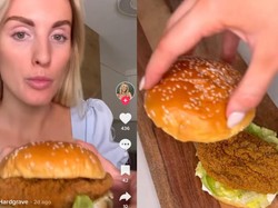 Netizen Ini Bikin Burger Ayam, Tampilannya Mirip Buatan KFC