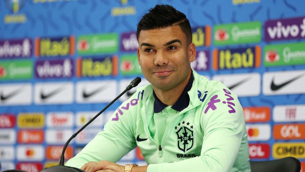 Casemiro jadi kapten baru Timnas Brasil. (Foto: Getty Images/Christopher Lee)