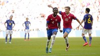 Dengan hasil ini, Kosta Rika membuka peluang untuk lolos ke babak 16 besar. AP/Francisco Seco
