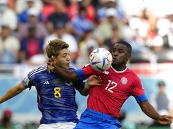 Kosta Rika kini menempati peringkat ketiga Grup E dengan tiga poin, sama dengan Jepang yang ada di urutan kedua. AP/Francisco Seco  