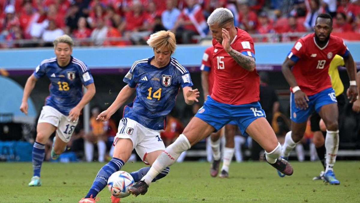 Jepang kalah 0-1 dari Kosta Rika dalam lanjutan Piala Dunia 2022 (Foto: AFP via Getty Images/ANNE-CHRISTINE POUJOULAT)