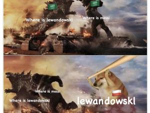 Meme Lewandowski Bungkam Mulut Netizen: Where is Saudi Arabia?