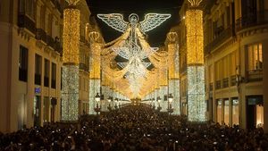 Antusias Warga Spanyol Saat Lampu-lampu Natal Menyala