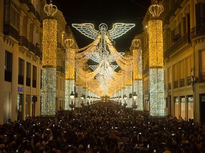 Antusias Warga Spanyol Saat Lampu-lampu Natal Menyala