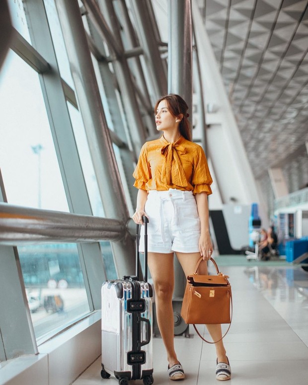 Chelsea Olivia saat di Bandara/Sumber: IG @chelseaoliviaa