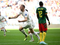 Dua Gol di Injury Time, Serbia Balik Ungguli Kamerun 2-1