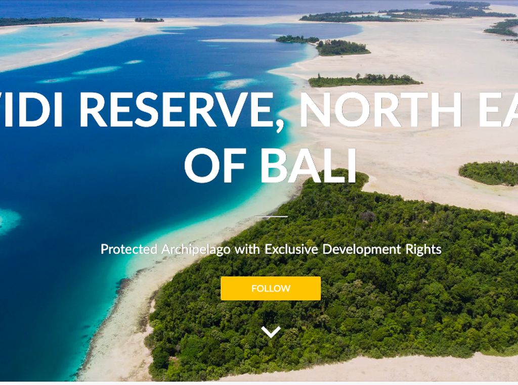Pengembang Kepulauan Widi: Kita Bukan Lelang Pulau tapi Cari Investor