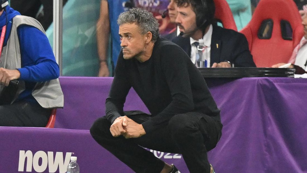 Pelatih Timnas Spanyol, Luis Enrique. (Foto: AFP via Getty Images/GLYN KIRK)