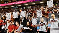 Timnas Jerman saat itu menutup mulut sebagai protes atas larangan kampanye LGBT, One Love, di Piala Dunia Qatar 2022. (Foto: Anadolu Agency via Getty Images/Anadolu Agency)