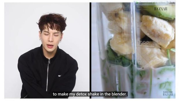 Minuman detoks ala Jackson Wang