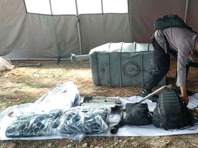 Penampakan Serpihan Helikopter Polri yang Jatuh di Belitung Timur