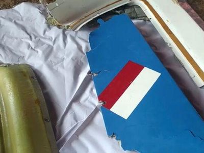 Puing-puing Helikopter Polri yang Jatuh di Belitung Timur