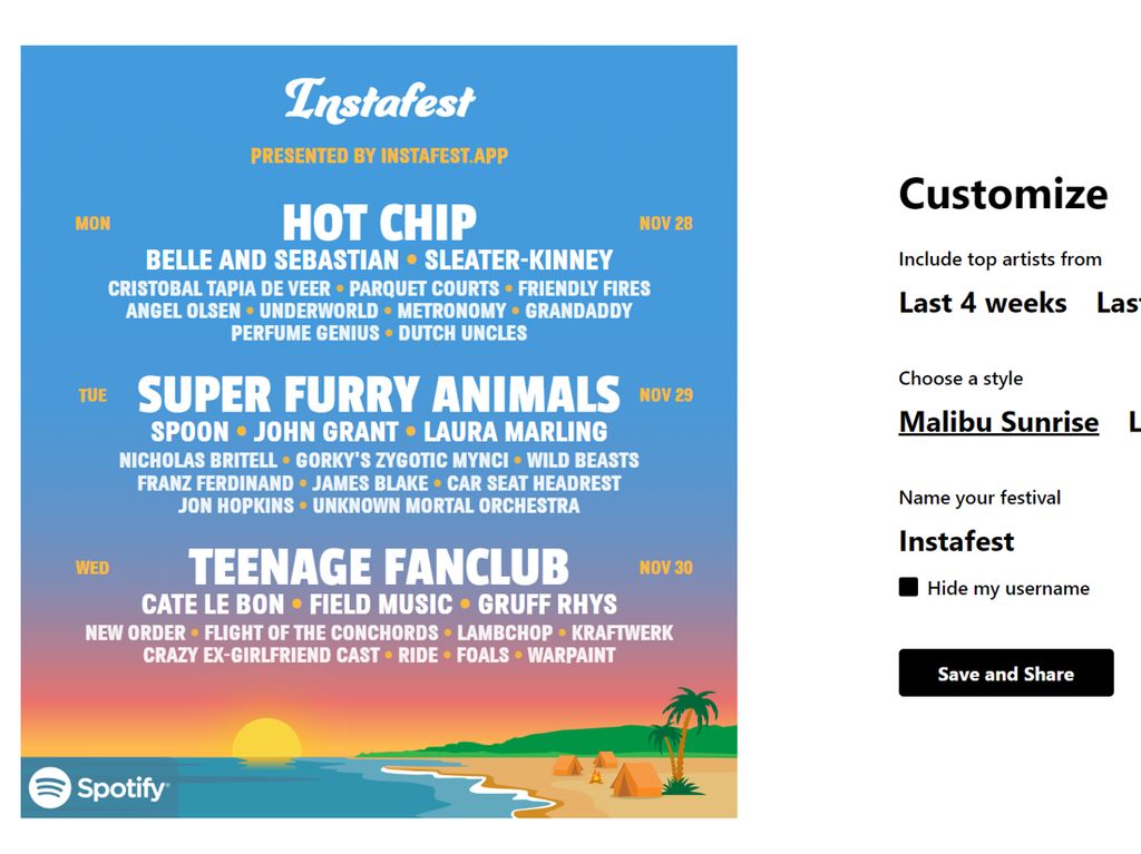Cara Bikin Spotify Instafest, Poster Festival Ala-ala yang Ramai di Medsos