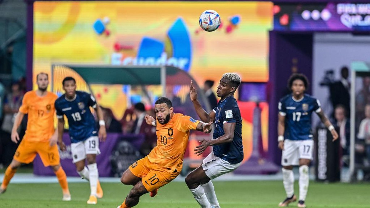 Belanda dan Ekuador berpeluang besar lolos ke 16 besar Piala Dunia 2022. Foto: DeFodi Images via Getty Images/DeFodi Images