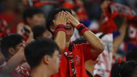 Korsel Dikalahkan Ghana, Tangis Suporter Pecah
