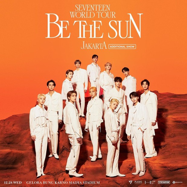 Poster konser SEVENTEEN Be The Sun