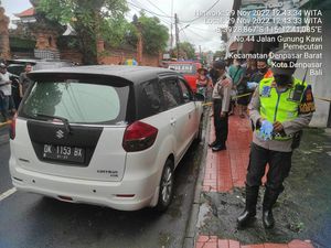 Pria Asal Tabanan Ditemukan Tewas dengan Mulut Berbusa di Mobil