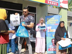 Relawan Sandiaga Gelar Bazar Sembako Murah di Aceh, Cuma Rp 25 Ribu!