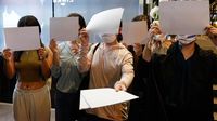 Warga China Demo dengan Kertas Kosong, Apa Maksudnya?