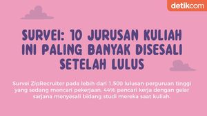 Survei: 10 Jurusan Kuliah Terbanyak Disesali Setelah Lulus