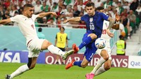 Bermain di Al Thumama Stadium, Rabu (30/11), gol tunggal kemenangan AS dicetak oleh Christian Pulisic di menit ke-38. Christian Charisius/picture alliance/Getty Images